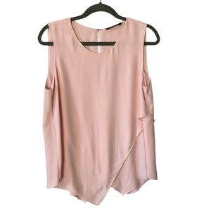 Ivanka Trump Peach Asymmetrical Blouse